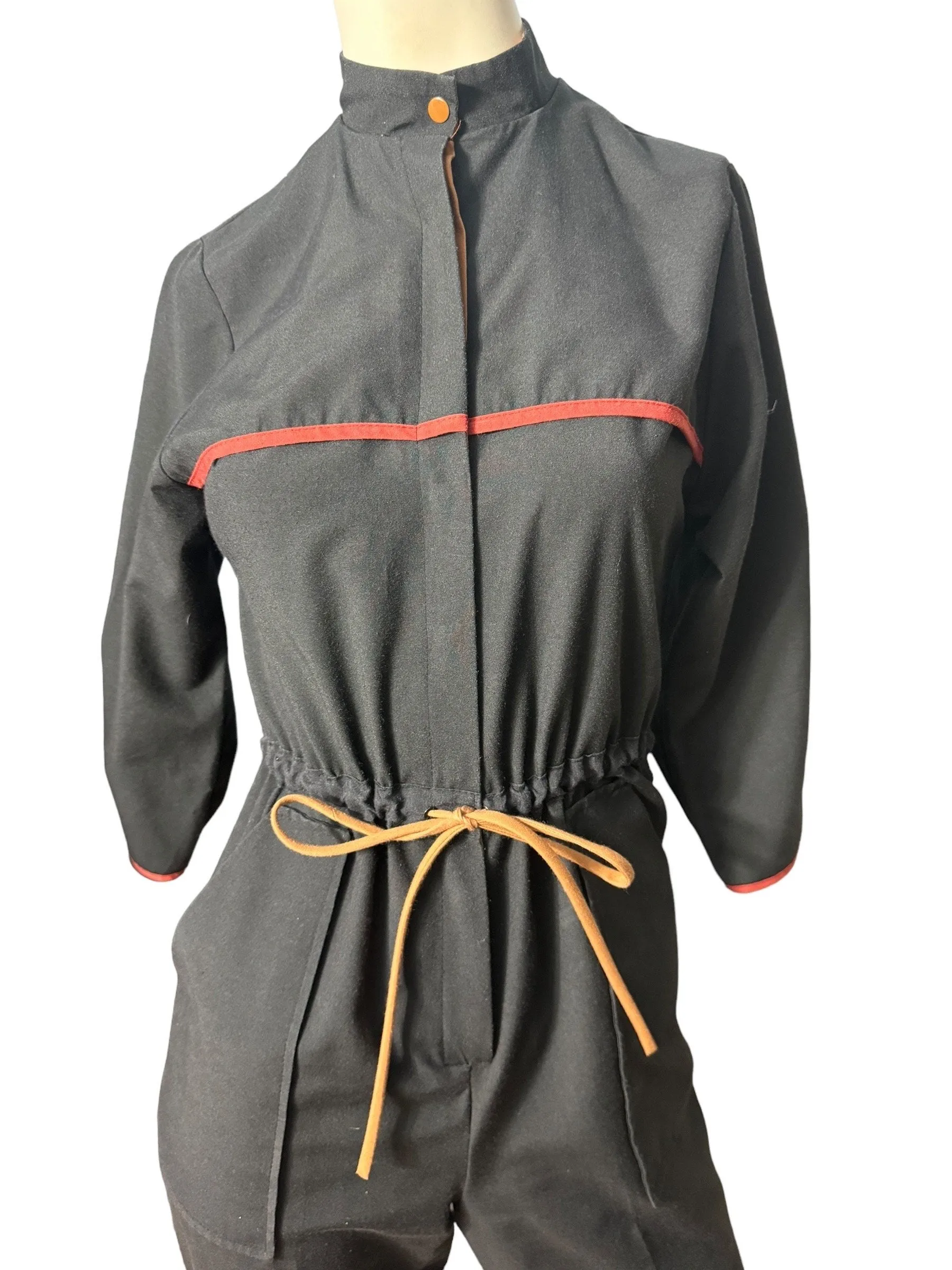 Vintage 80's black jumpsuit S Pance