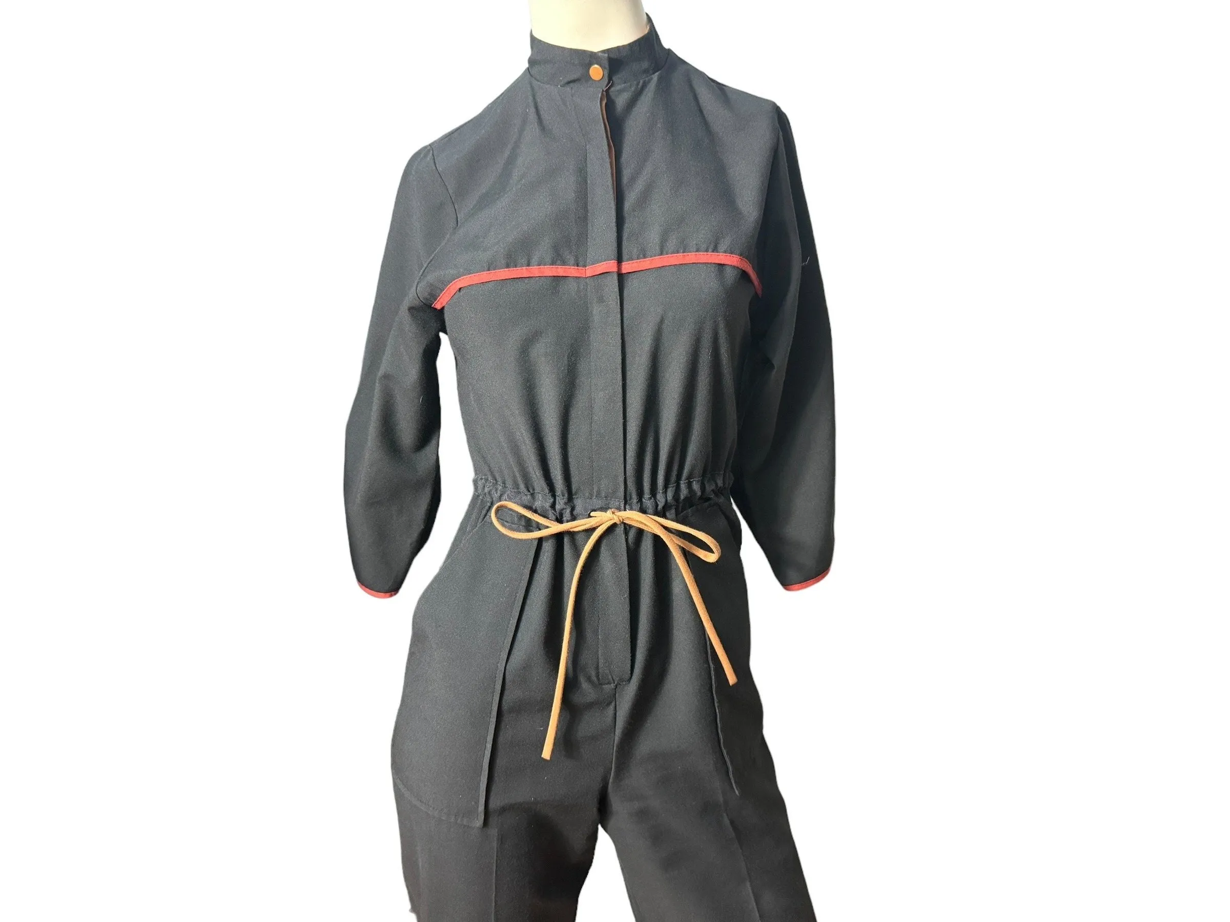 Vintage 80's black jumpsuit S Pance