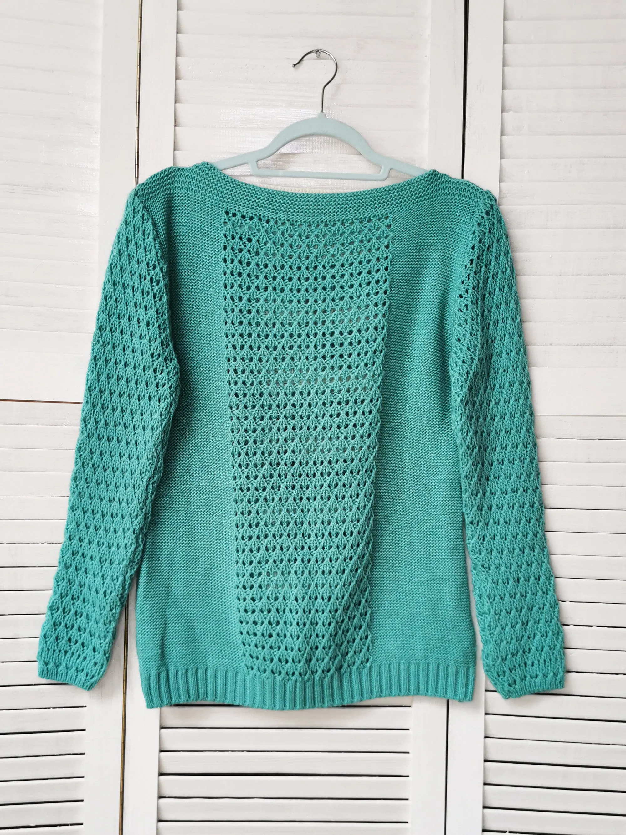 Vintage 90s handmade striped knit oversize jumper