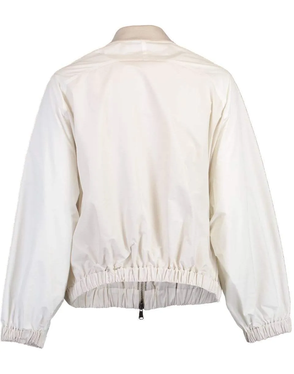 Water Resistant Zipped Bomber Jacket
