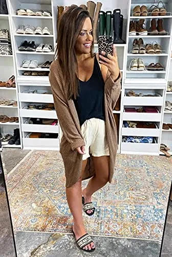 White Knit Batwing Oversized Long Sleeve Cardigan