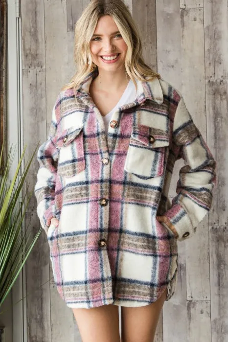 Zara Plaid Coat